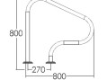 Поручень Aquaviva ARP-F (AISI316)