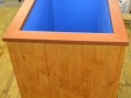 Купель 1,55х0,85х1,25м из полипропилена отделанная деревом.