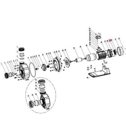 Крыльчатка вентилятора насоса Aquaviva WTB