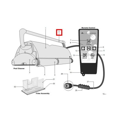 Ручка пылесоса Aquabot Magnum A10611-SP Ручка пылесоса Aquabot Magnum A10611-SP