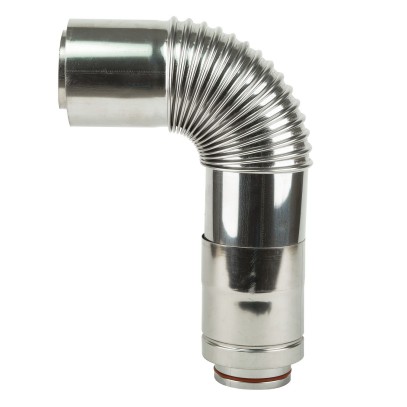 Колено угловое коаксиальное конденсационное Daewoo 80CE 90°