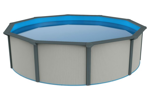 Бассейн каркасный круглый 5.5x1.3 серый