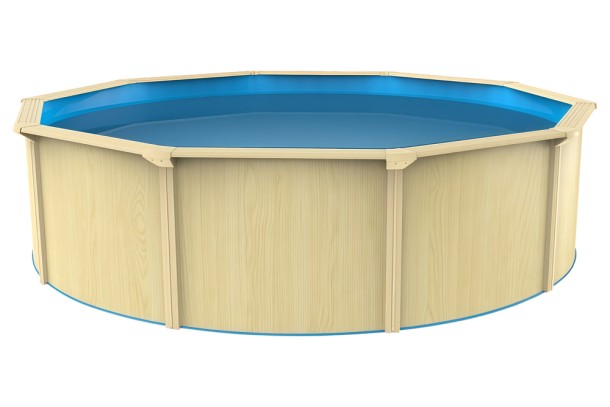 Бассейн каркасный круглый 5.5x1.3 под дерево