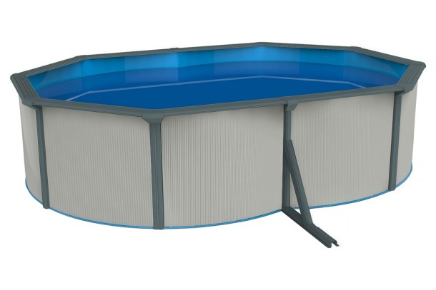 Бассейн каркасный овальный 6.1x3.6x1.3 серый Бассейн каркасный овальный 6.1x3.6x1.3 серый