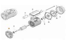 Крышка передняя эл.двигателя KS-150, 200, 300 KA/KAP-250,300 (МЕС -80) Kripsol (7004.A)/RBM1010.30R