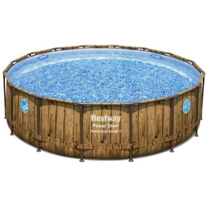 Каркасный бассейн Bestway Steel 56977 (549х122 см) с картриджным фильтром, лестницей и защитным тентом Каркасный бассейн Bestway Steel 56977 (549х122 см) с картриджным фильтром, лестницей и защитным тентом