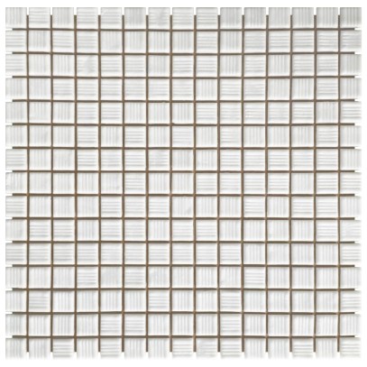  Мозаика стеклянная AquaViva YF-MSLM01 белая 