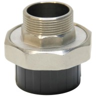 Муфта разборная переходная ПВХ/латунь НР d75x2-1/2" AQUAVIVA