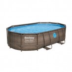 Каркасный бассейн Bestway 56946 (488х305х107 см) с песочным фильтром, лестницей и защитным тентом