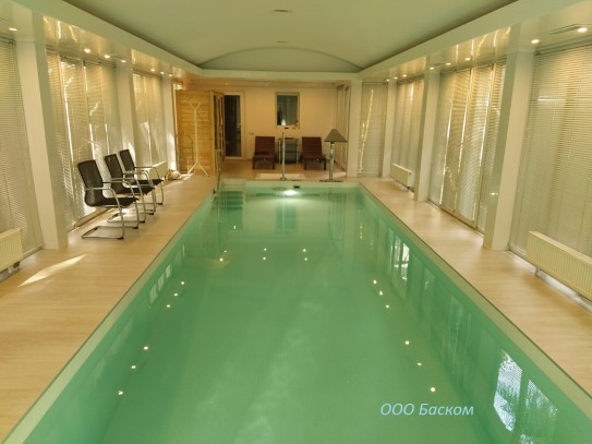 Бассейн переделанный из пленочного в мозаичный