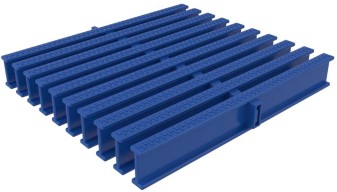 Решетка для бассейна переливная ACON 245x34мм, цвет синий