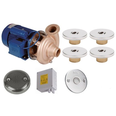  Гидромассаж Fitstar Standard 8697120 (220 В, 1,5 Квт) компл: насос, блок упр., 4 форсунки, 1 водозабор, пьезокнопка 