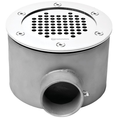  Донный слив под лайнер Aquaviva 2'', AISI 304 (D165 мм)  