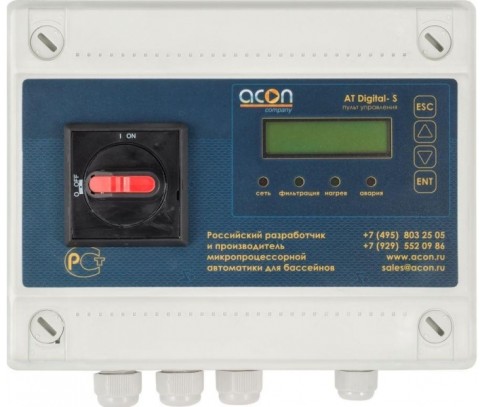 Пульт управления насосом фильтра АT DIGITAL-S 380V 5,5kW и подогревом