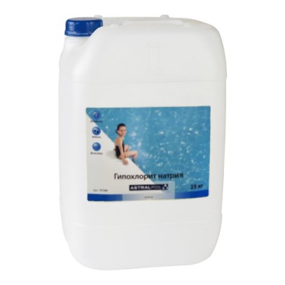 Гипохлорит натрия, жидкий, 25 кг (21,5 л) AstralPool Гипохлорит натрия, жидкий, 25 кг (21,5 л) AstralPool