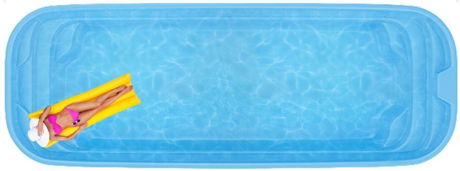 Бассейн  8х3х1,55м. Тулон композитный (чаша)