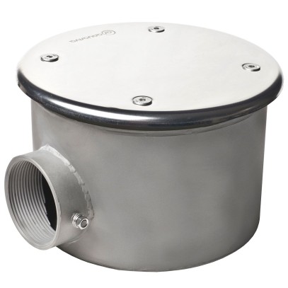  Донный слив под бетон Aquaviva 2'', AISI 304 (D165 мм), антивихревой 