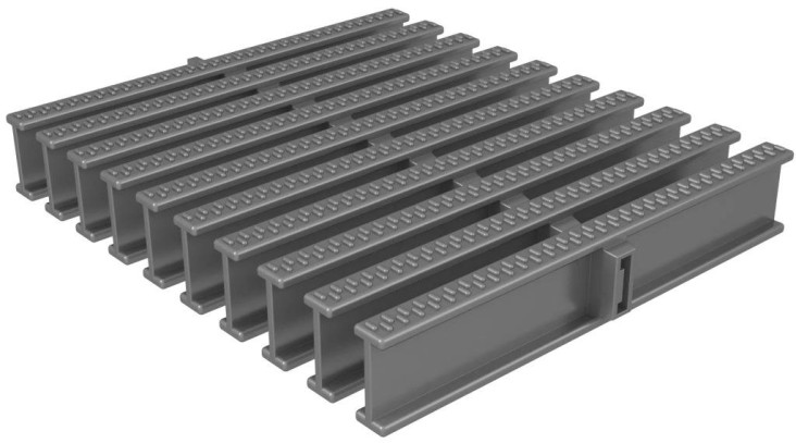 Решетка для бассейна переливная ACON 195x34мм, цвет нержавеющая сталь Решетка для бассейна переливная ACON 195x34мм, цвет нержавеющая сталь