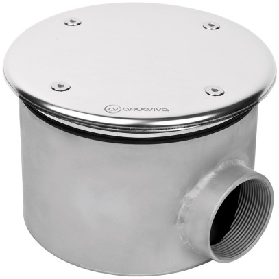  Донный слив под лайнер Aquaviva 2'', AISI 304 (D165 мм), антивихревой 