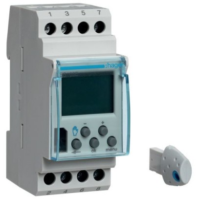 Таймер цифровой Hager EG103E, 2 модуля, недельный, 16 А
