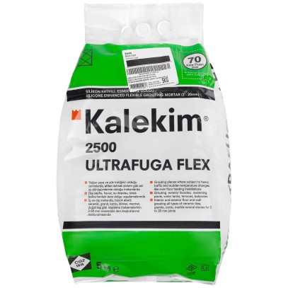  Эластичная затирка для швов с силиконом Kalekim Ultrafuga Flex 2555 (5 кг) Черный 