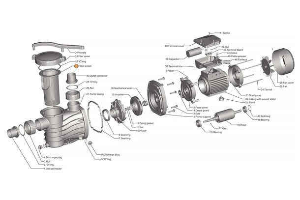 Фильтр грубой очистки насоса HFC 03 Happy Pump