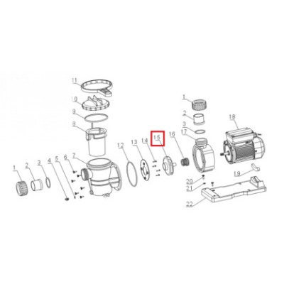 Крыльчатка насоса Aquaviva VWS/STP 25-50 Крыльчатка насоса Aquaviva VWS/STP 25-50