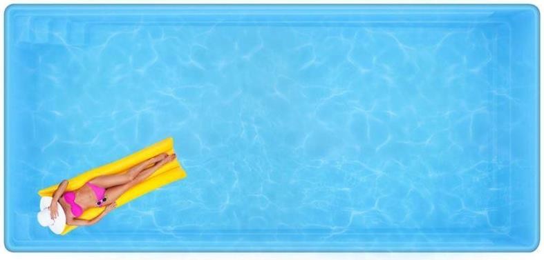 Бассейн  8,49х4,02х1,31-1,8м. Савой композитный (чаша)