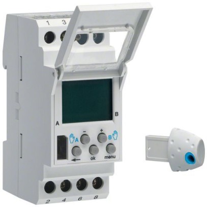 Астротаймер Hager EE181, 2 модуля, недельный