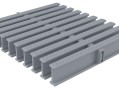 Решетка для бассейна переливная ACON 195x34мм, цвет серый