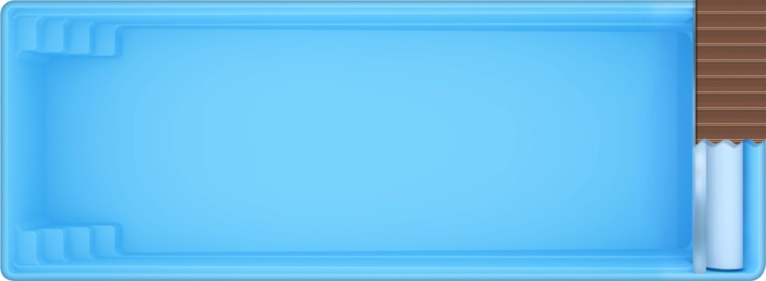 Бассейн  8,49х4,02х1,31-1,8м. Савой Pool Cover композитный