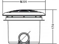 Донный слив под бетон Aquaviva EM2832C