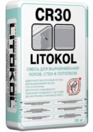 CR30 Litokol штукатурная смесь для выравнивания стен, 25 кг.