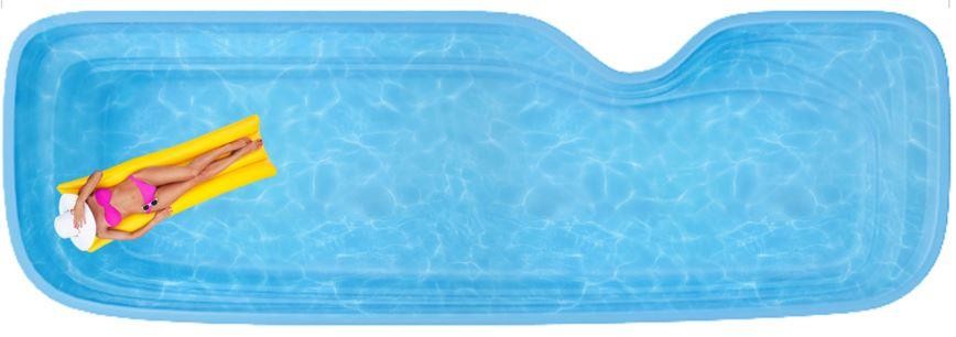 Бассейн  9х3х1,2-2м. Нарбонн композитный (чаша)