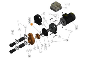 Сальник насоса Jet Pump 2,2 кВт/4 кВт Pahlen (51152/631001)