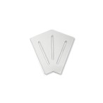  Угловой элемент AquaViva KK-30-2 Classic для переливной решетки 45° 295/25 мм (белый) 