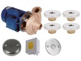 Гидромассаж Фитстар Standard 8697120 (220 В, 1,5 Квт) компл: насос, блок упр., 4 форсунки, 1 водозабор, пьезокнопка