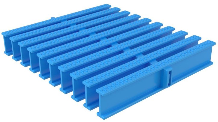 Решетка для бассейна переливная ACON 195x34мм, цвет голубой Решетка для бассейна переливная ACON 195x34мм, цвет голубой