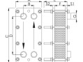 Теплообменник пластинчатый Techno System 242 кВт Titan