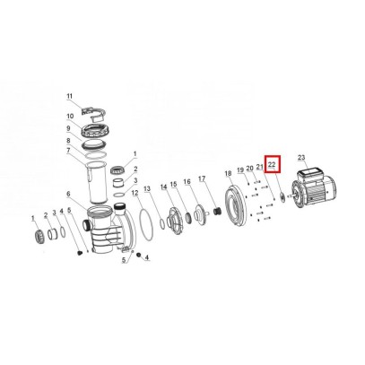 Удерживающее кольцо для двигателя Aquaviva SWIM 025-150 Удерживающее кольцо для двигателя Aquaviva SWIM 025-150