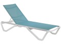  Шезлонг Aquaviva Wave бирюзовый с белым 