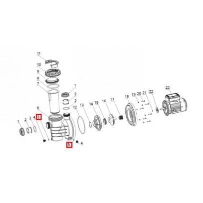 Уплотнительное кольцо для дренажной заглушки Aquaviva SWIM 025-150