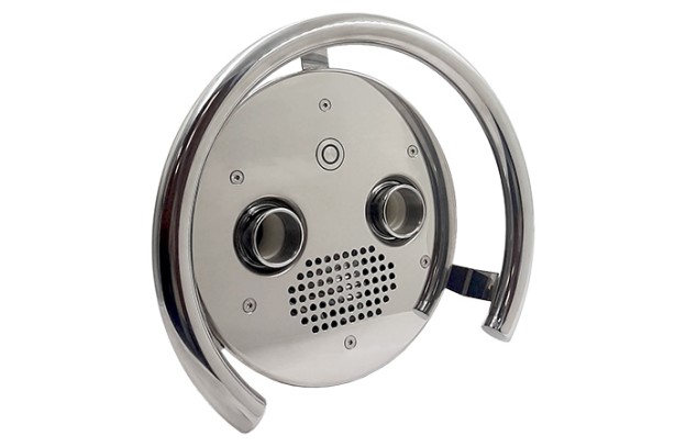 Противоток (закладная деталь с лицевой панелью и сенсорной пьезокнопкой) 75 м3/час, AISI-316