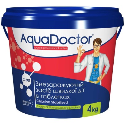  Хлор AquaDoctor C-60T 4 кг в таблетках 