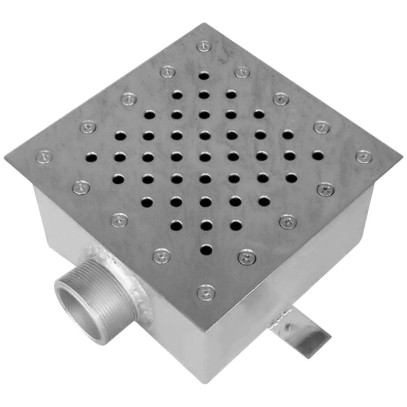 Слив донный Aquaviva AISI 304 (150x350 мм), под бетон/лайнер Слив донный Aquaviva AISI 304 (150x350 мм), под бетон/лайнер
