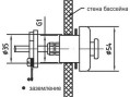 Пневмокнопка Фитстар 8720020, пневмошлангом 5м, конргайкой G1
