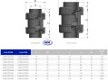  Обратный клапан ПВХ Effast CDRCVD0160 пружинный, d16 мм 