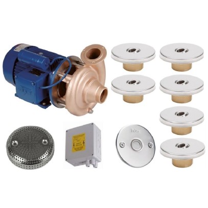  Гидромассаж Fitstar Standard 8697220 (220 В, 1.5 Квт) компл: насос, блок упр., 6 форсунки, 1 водозабор, пьезокнопка 