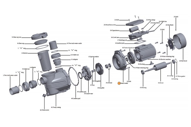 Крышка задняя насоса HFC 02 Happy Pump