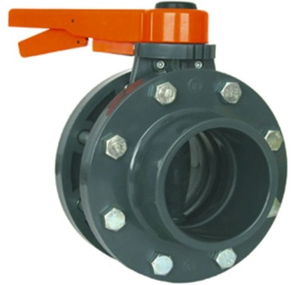 Кран шаговый с фланцами д.110 клеевое пвх, Coraplax